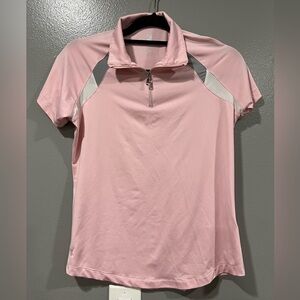 Kate Lord Women's Performance Golf Polo Shirt Pink size small